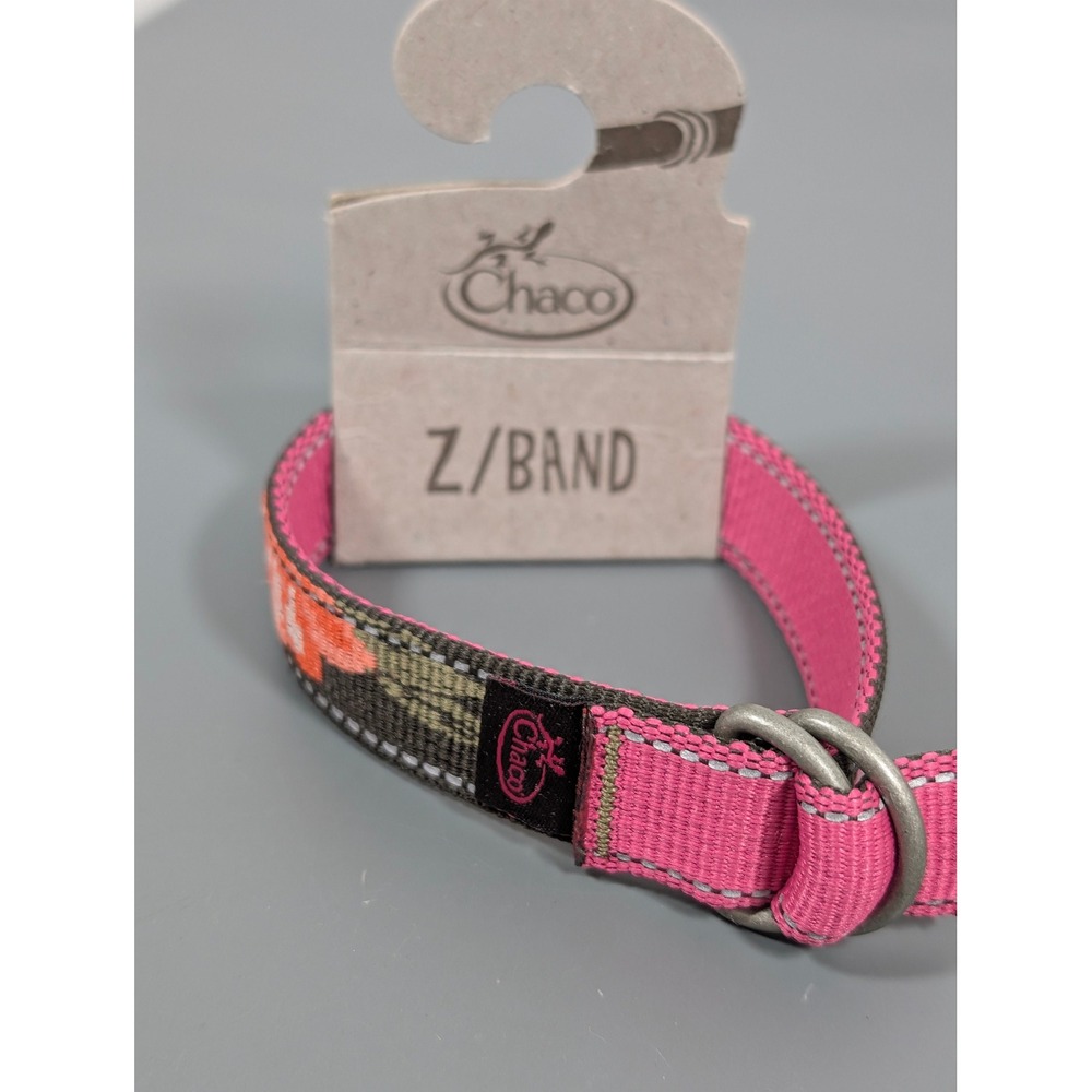 Chaco Z‎ Band Bracelet Florist Floral Pink Rose Adjustable Nylon Cord NWT